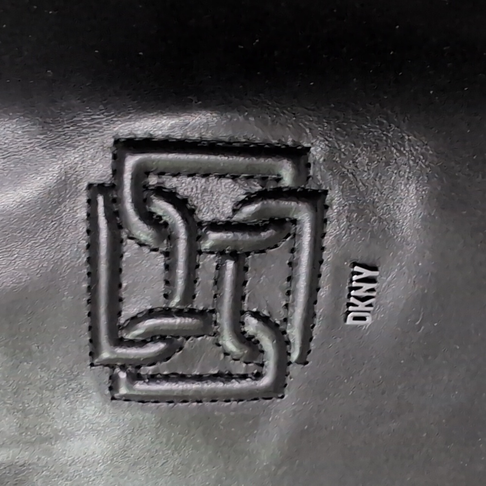 New DKNY Paloma Logo Knee High Platform Boot in Black... Size 7 - Picture 7 of 12